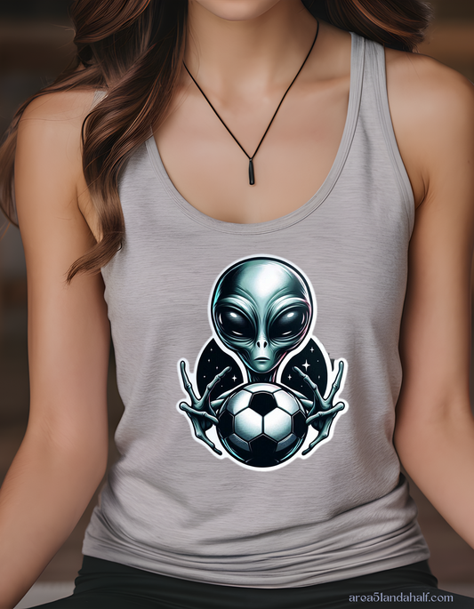 Alien and Soccer Racerback Tank