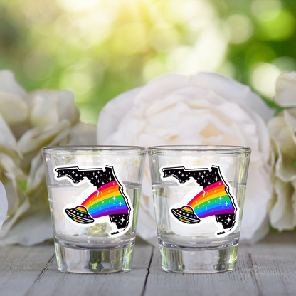 PRIDE Florida Shot Glasses