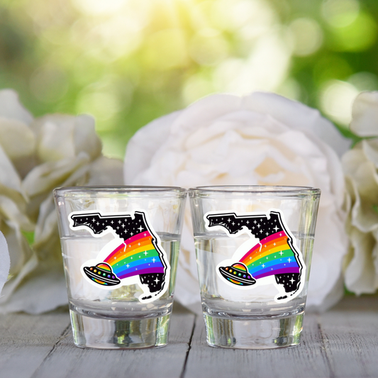 PRIDE Florida Shot Glasses