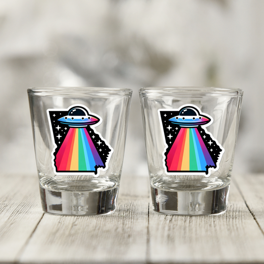 PRIDE Georgia Shot Glasses