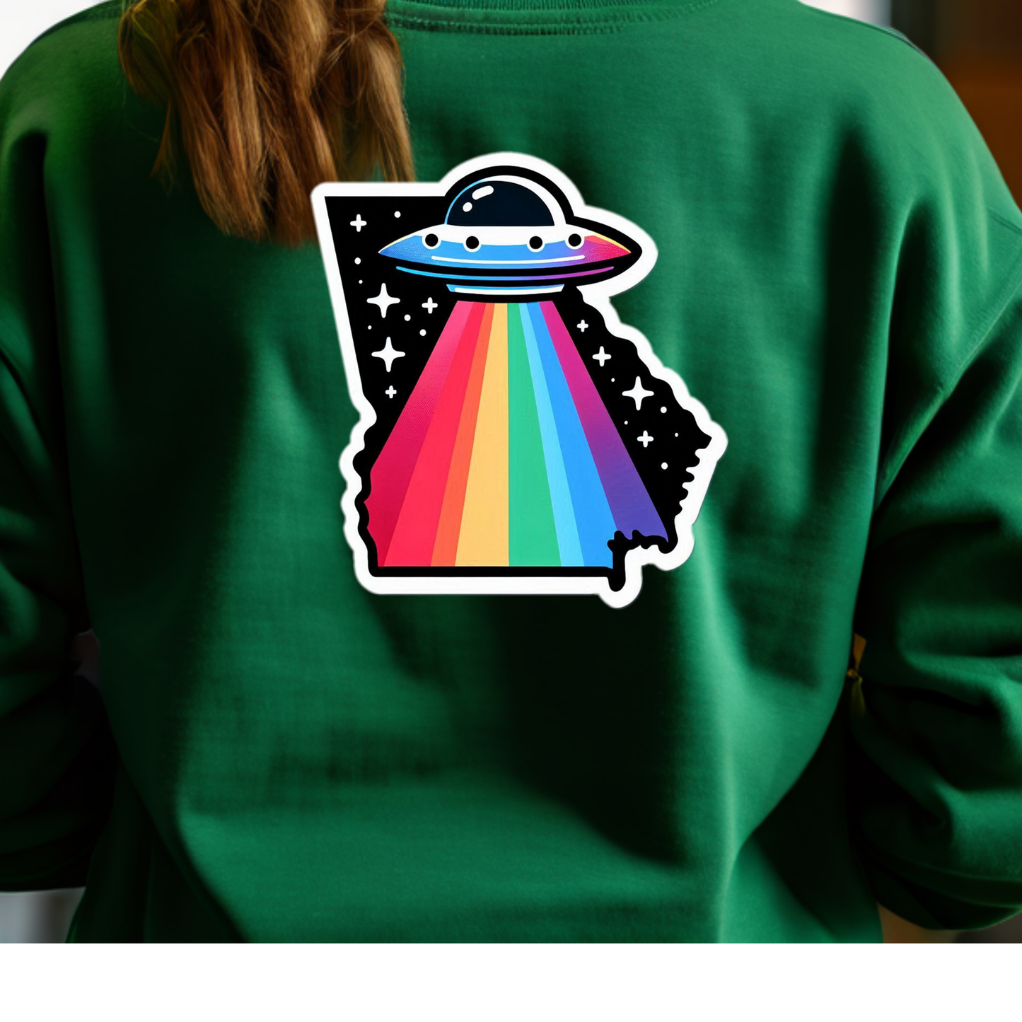 Georgia PRIDE Sweatshirt On the Back