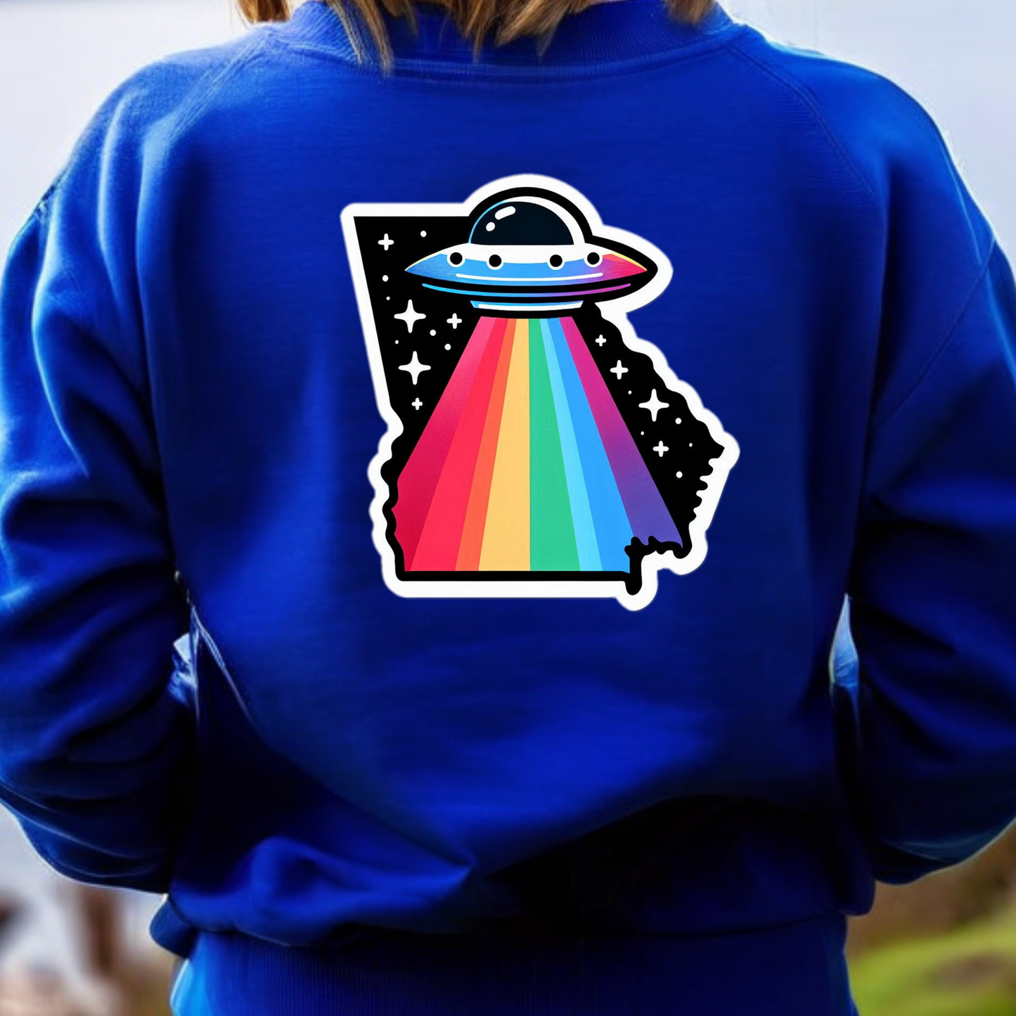 Georgia PRIDE Sweatshirt On the Back