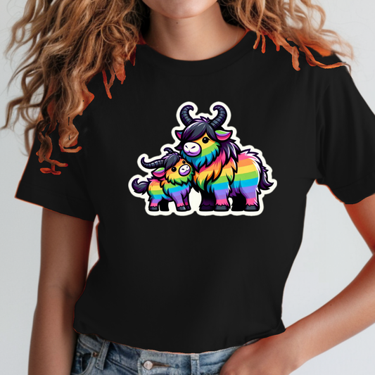 Rainbow Gnus Unisex Soft T-Shirt