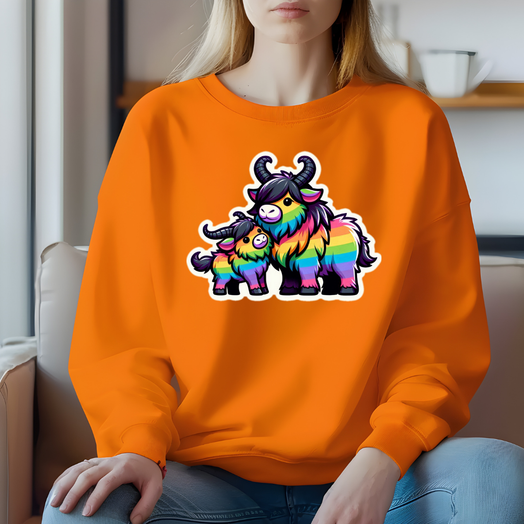 Rainbow Gnus Crewneck Sweatshirt