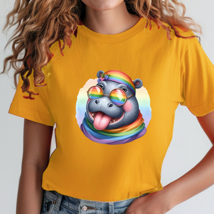 Pride Animals T-Shirt-Hippo