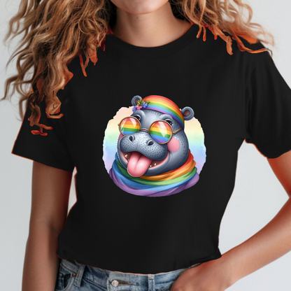 Pride Animals T-Shirt-Hippo