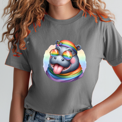 Pride Animals T-Shirt-Hippo