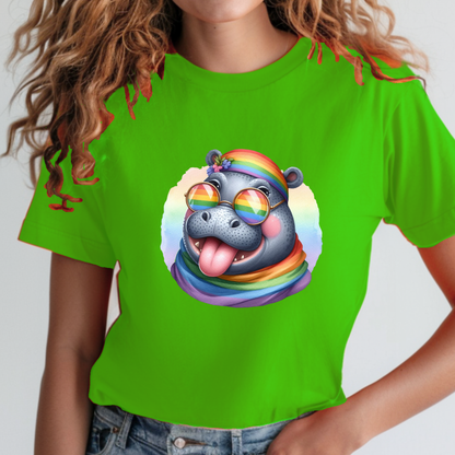 Pride Animals T-Shirt-Hippo