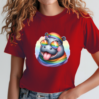 Pride Animals T-Shirt-Hippo