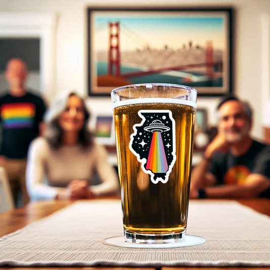 Illinois Alien Pride Pint