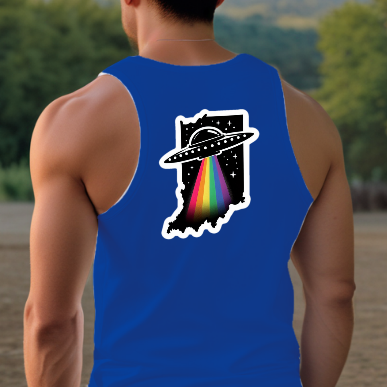 Indiana Pride Tank Top - Back Print