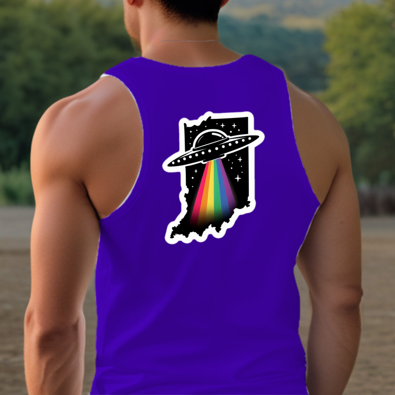 Indiana Pride Tank Top - Back Print