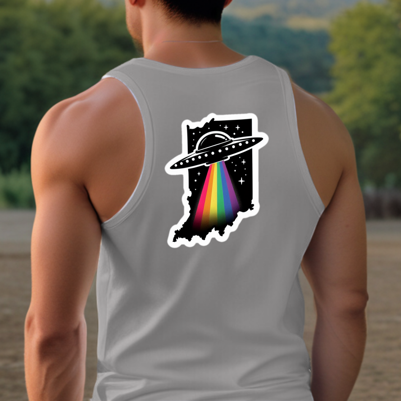 Indiana Pride Tank Top - Back Print