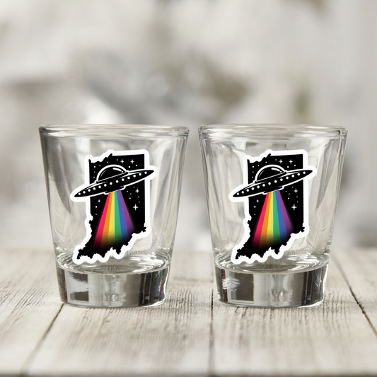 PRIDE Indiana Shot Glass