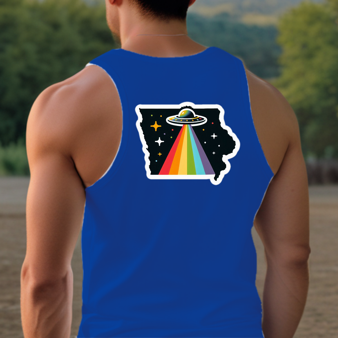 Iowa Pride Tank Top - Back Print