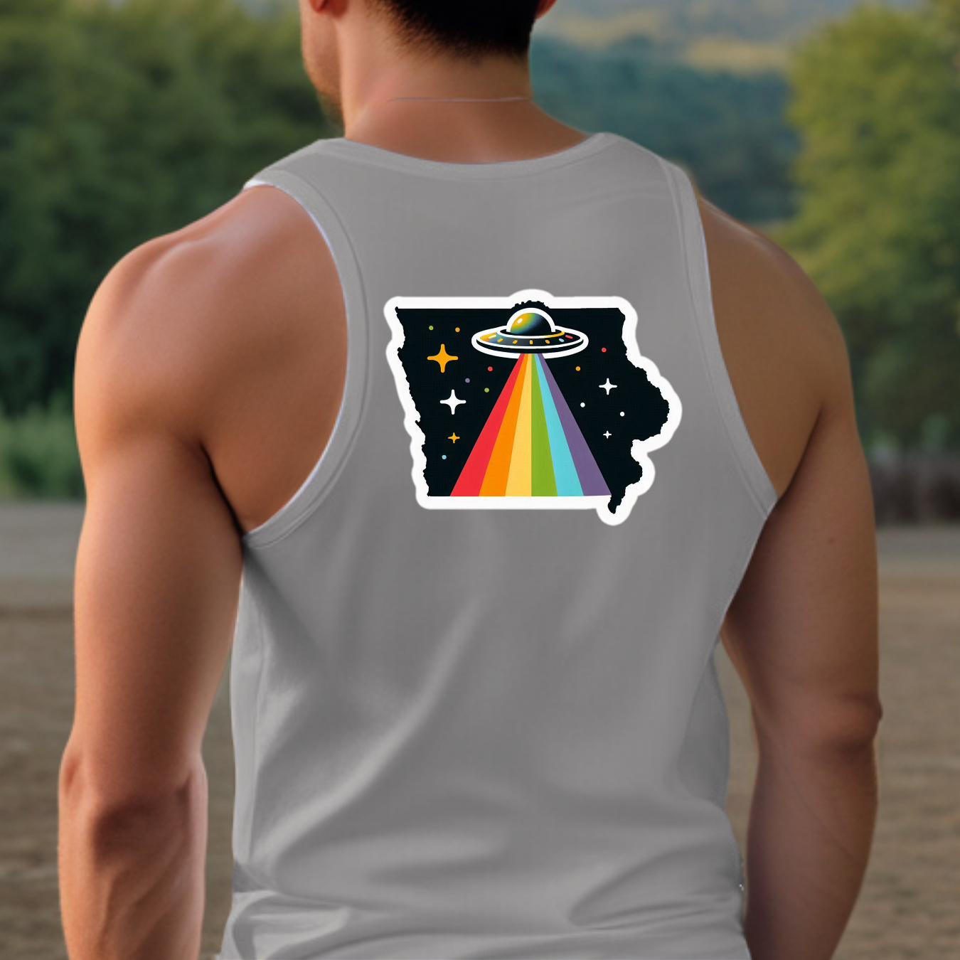 Iowa Pride Tank Top - Back Print