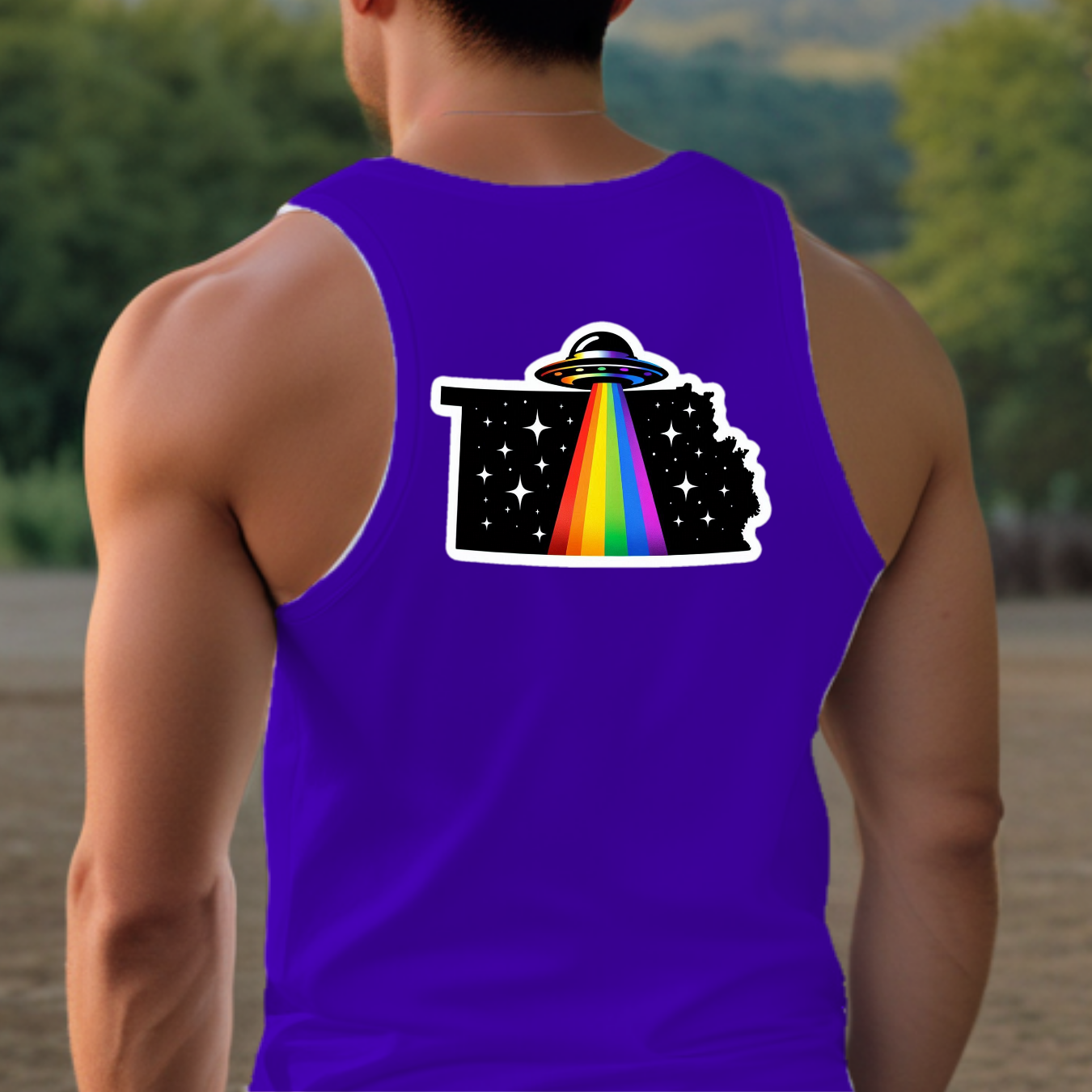 Kansas Pride Tank Top - Back Print