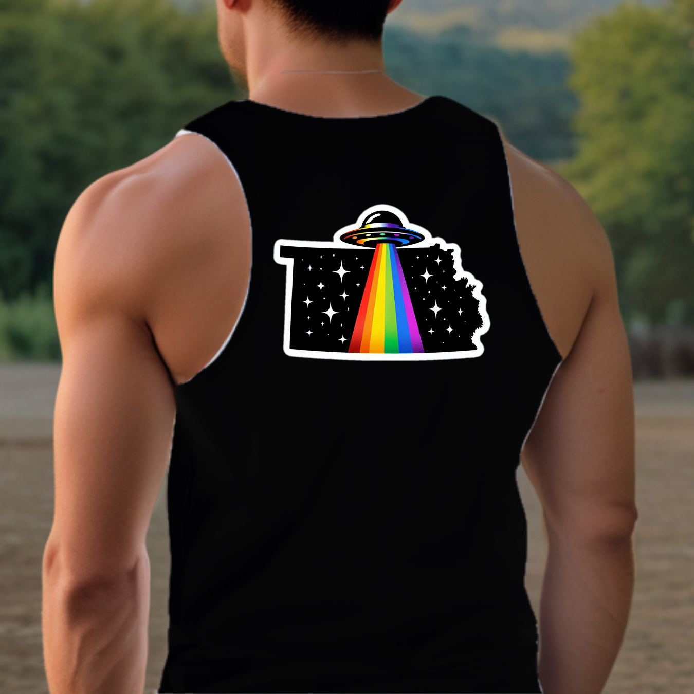 Kansas Pride Tank Top - Back Print