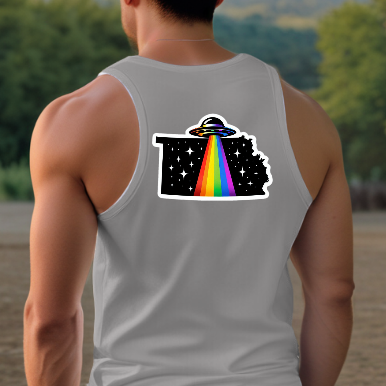 Kansas Pride Tank Top - Back Print