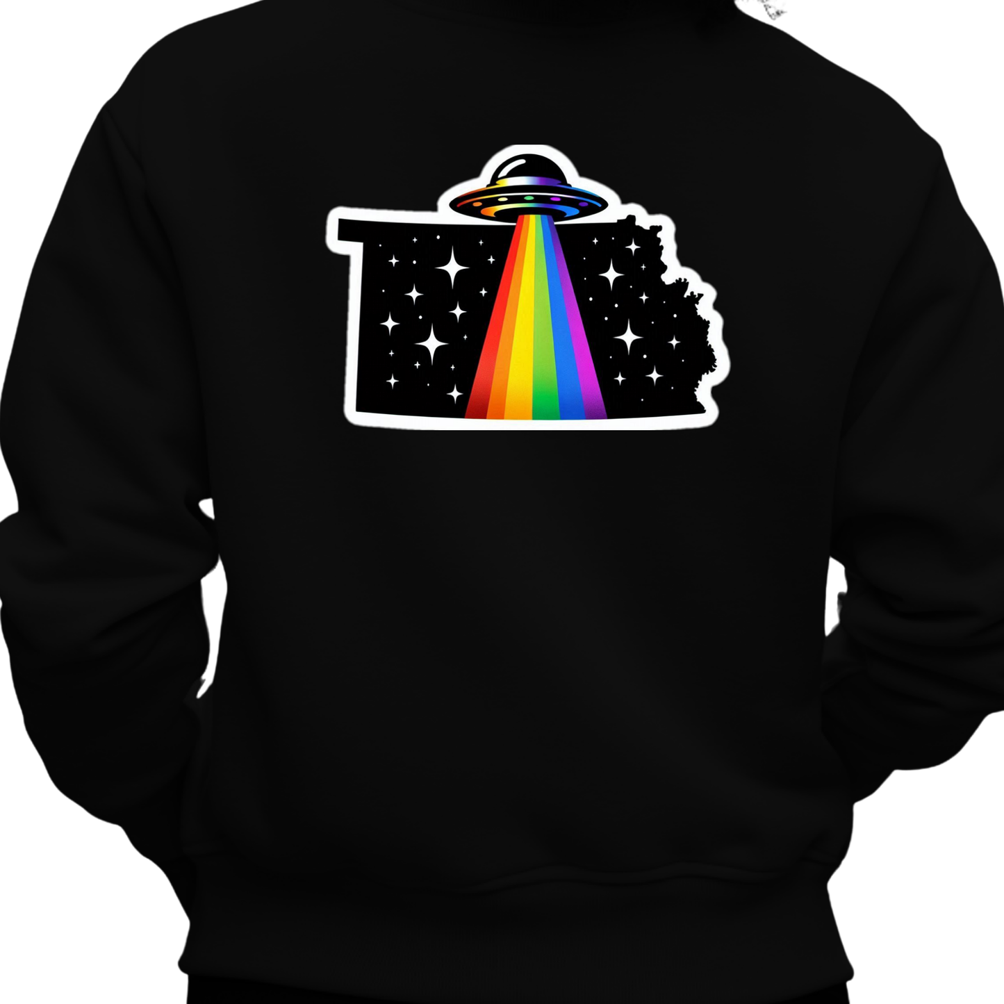 Kansas PRIDE Sweatshirt On The Back