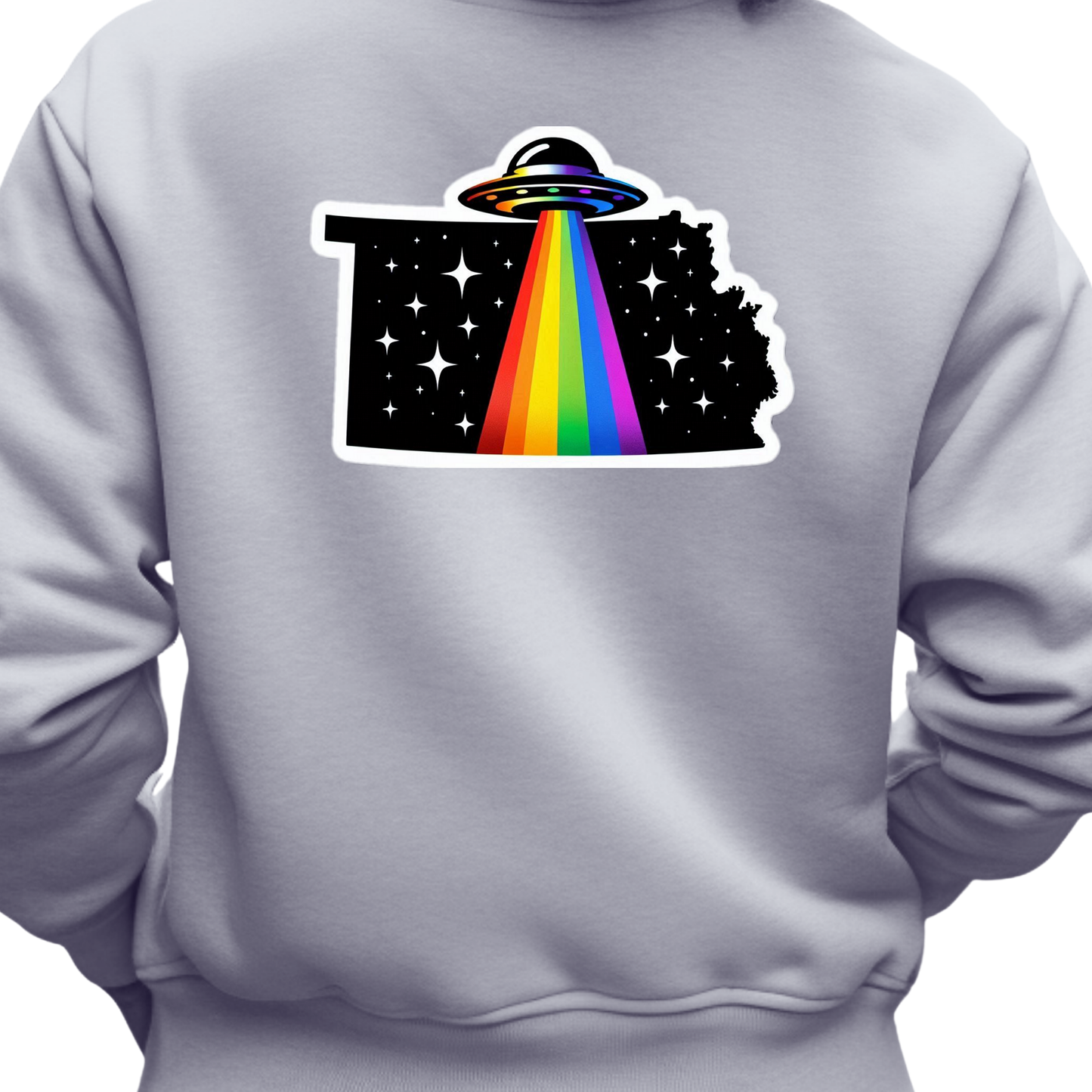 Kansas PRIDE Sweatshirt On The Back