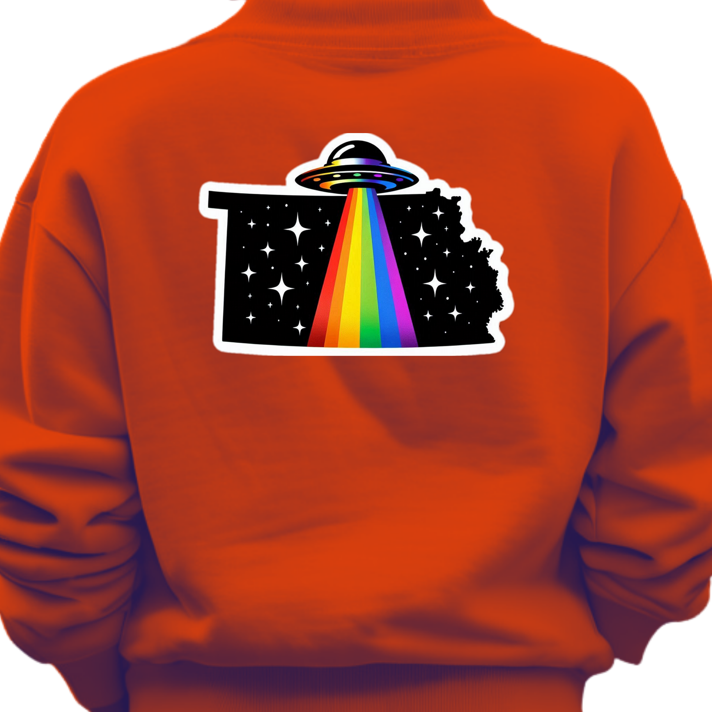 Kansas PRIDE Sweatshirt On The Back