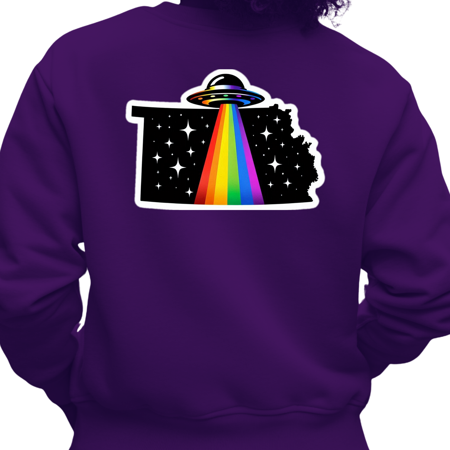 Kansas PRIDE Sweatshirt On The Back