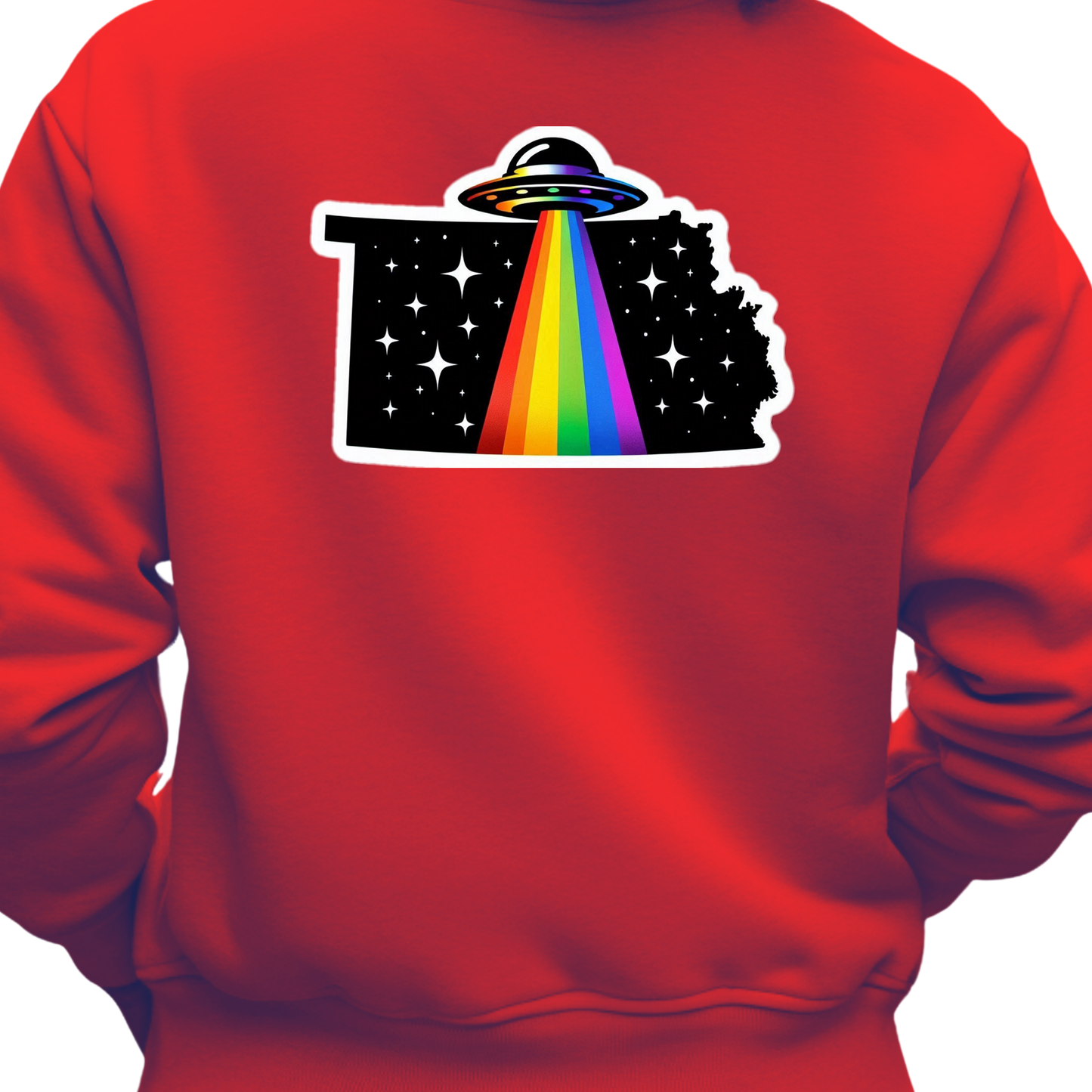 Kansas PRIDE Sweatshirt On The Back