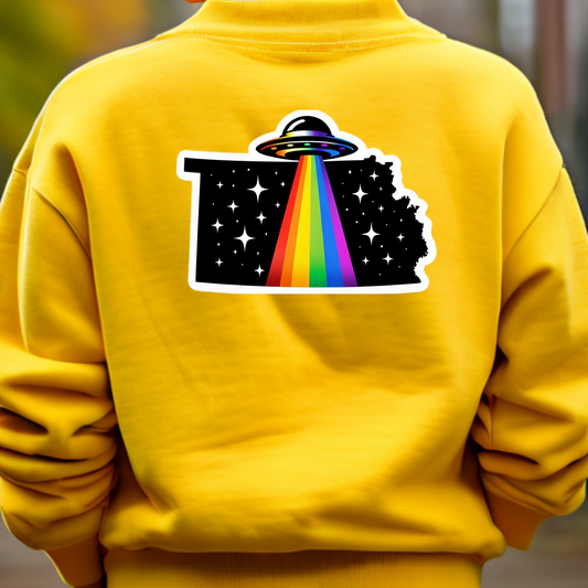 Kansas PRIDE Sweatshirt On The Back