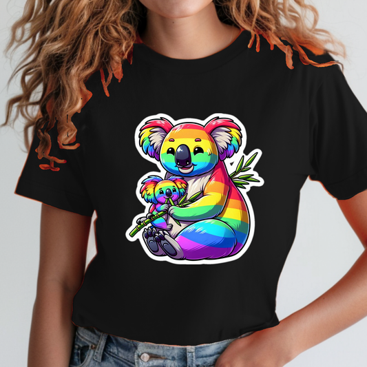 Rainbow Animals T-Shirt Collection: Koala and Joey