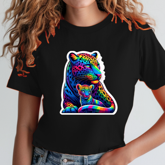 Rainbow Animals T-Shirt Collection: Leopards