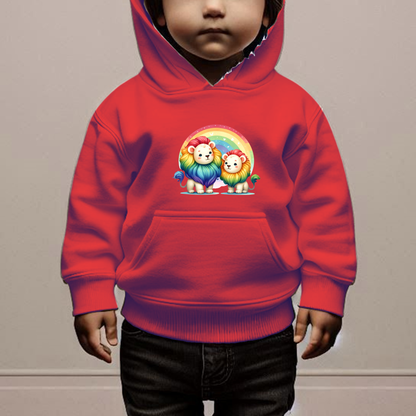 Rainbow Lions Toddler Hoodie