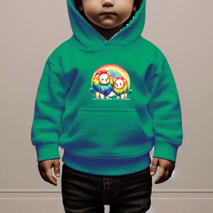 Rainbow Lions Toddler Hoodie