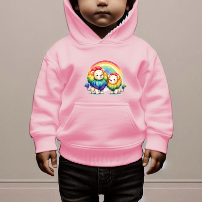 Rainbow Lions Toddler Hoodie