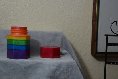 PRIDE Hexagon Jar Resin