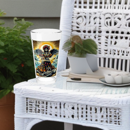 La Muerta Loteria Tarot Pint Glass