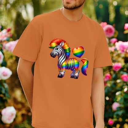 Pride T-Shirt Collection Rainbow Zebra!