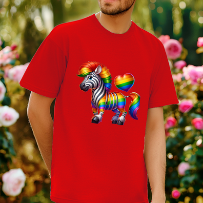 Pride T-Shirt Collection Rainbow Zebra!