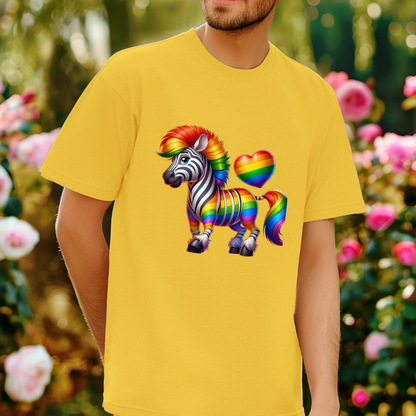 Pride T-Shirt Collection Rainbow Zebra!