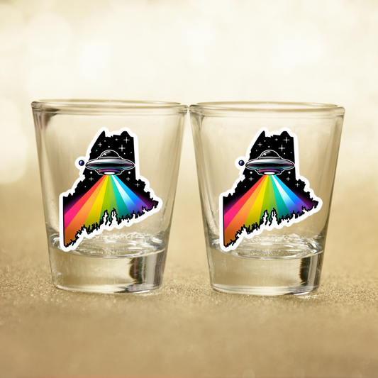 PRIDE Maine Shot Glasses