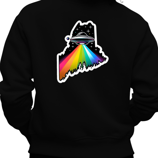 Maine PRIDE Sweatshirt On The Back