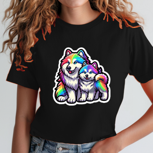 Rainbow Animals T-Shirt Collection: Malamute