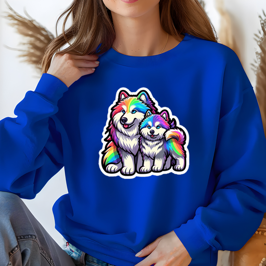 Rainbow Malamute Sweatshirt