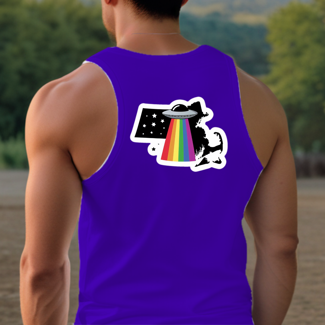 Massachusetts Pride Tank Top - Back Print