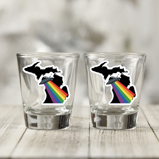 Michigan Pride Shot Glass