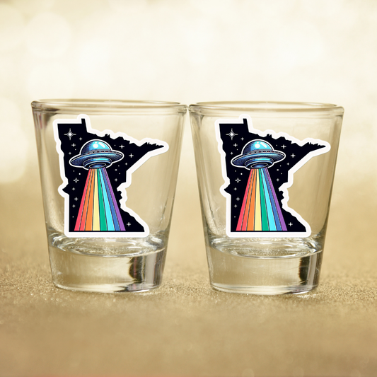 PRIDE Minnesota Shot Glass