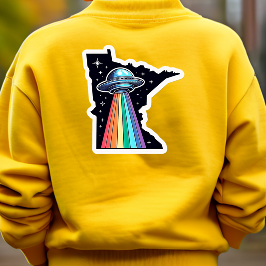 Minnesota PRIDE Sweatshirt On The Back