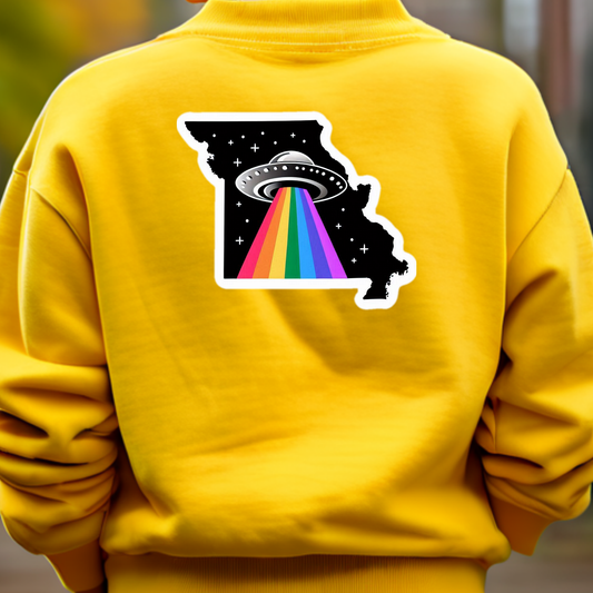 Missouri PRIDE Sweatshirt On The Back