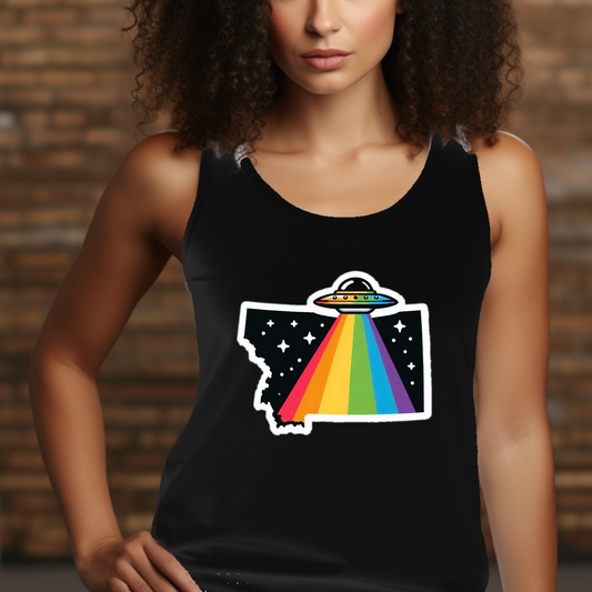 Montana State Pride Tank Top - Back Print