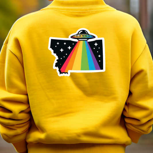 Montana PRIDE Sweatshirt On The Back